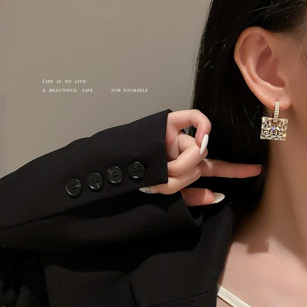Wholesale alloy Bag Gold Earrings JDC-ES-BY068 Earrings 宝钰 Wholesale Jewelry JoyasDeChina Joyas De China