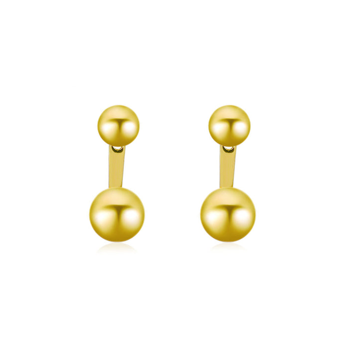 Wholesale alloy ball Earrings JDC-ES-A098 Earrings 妙雅 gold Wholesale Jewelry JoyasDeChina Joyas De China