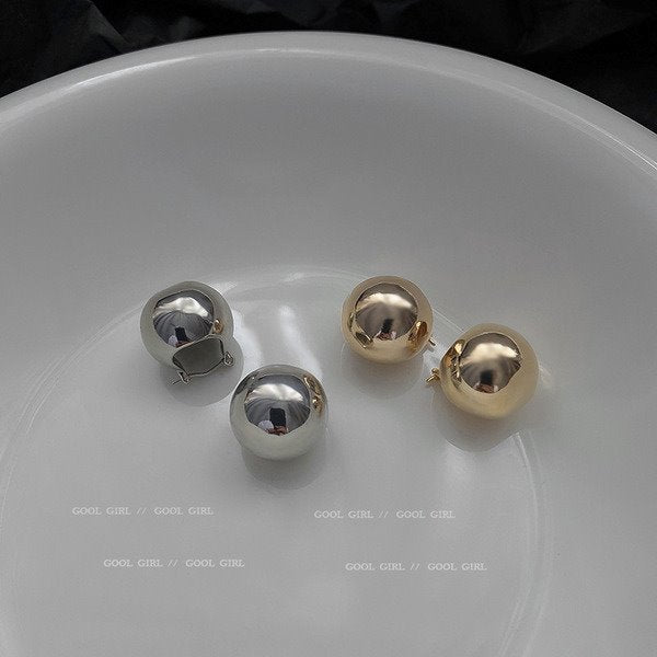 Wholesale alloy ball gold earrings JDC-ES-BY034 Earrings 宝钰 Wholesale Jewelry JoyasDeChina Joyas De China