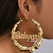Wholesale alloy bamboo earrings JDC-ES-MiMeng012 Earrings 米萌 Wholesale Jewelry JoyasDeChina Joyas De China