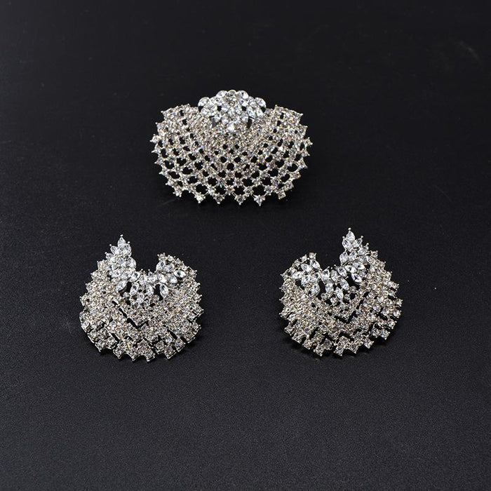 Bulk Jewelry Wholesale alloy Baroque full diamond earring  JDC-ES-GSNT004 Wholesale factory from China YIWU China
