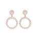 Bulk Jewelry Wholesale alloy Baroque pearl hoop earrings JDC-ES-A051 Wholesale factory from China YIWU China