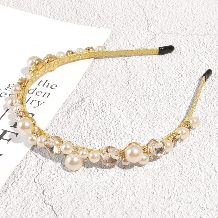 Bulk Jewelry Wholesale alloy Baroque pearl inlaid drill Headband JDC-HD-K070 Wholesale factory from China YIWU China