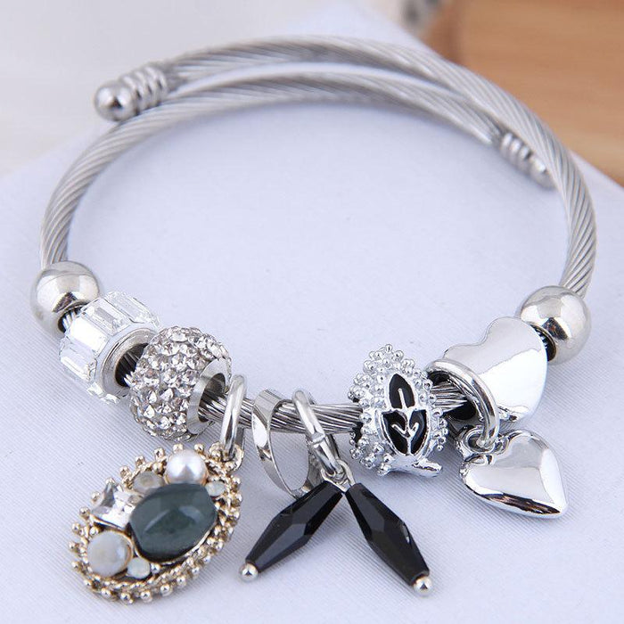 Bulk Jewelry Wholesale alloy beaded crystal bracelet JDC-BT-wy072 Wholesale factory from China YIWU China