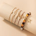 Wholesale alloy beaded sea star five-layer bracelet JDC-BT-C161 Bracelet 咏歌 20261 Wholesale Jewelry JoyasDeChina Joyas De China