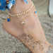 Bulk Jewelry Wholesale alloy beads love anklet  JDC-AS-e066 Wholesale factory from China YIWU China