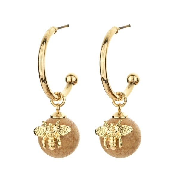 Wholesale alloy bee insect earrings JDC-ES-YinS006 Earrings 赢视 Wholesale Jewelry JoyasDeChina Joyas De China