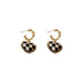 Wholesale alloy black and White Earrings JDC-ES-BY-114 Earrings 宝钰 Wholesale Jewelry JoyasDeChina Joyas De China