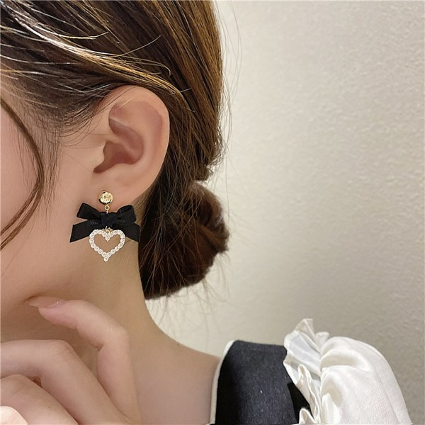 Wholesale alloy Black Butterfly Love Earrings JDC-ES-MS146 Earrings JoyasDeChina Wholesale Jewelry JoyasDeChina Joyas De China
