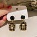 Wholesale alloy black Earrings JDC-ES-BY-115 Earrings 宝钰 black Wholesale Jewelry JoyasDeChina Joyas De China
