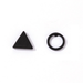 Bulk Jewelry Wholesale Alloy Black Simple Geometric Triangle Round Earrings JDC-ES-C119 Wholesale factory from China YIWU China