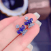 Wholesale Alloy Blue Crown Earrings JDC-ES-ZhenR010 Earrings 臻荣 Wholesale Jewelry JoyasDeChina Joyas De China