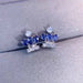 Wholesale Alloy Blue Crown Earrings JDC-ES-ZhenR010 Earrings 臻荣 blue Wholesale Jewelry JoyasDeChina Joyas De China