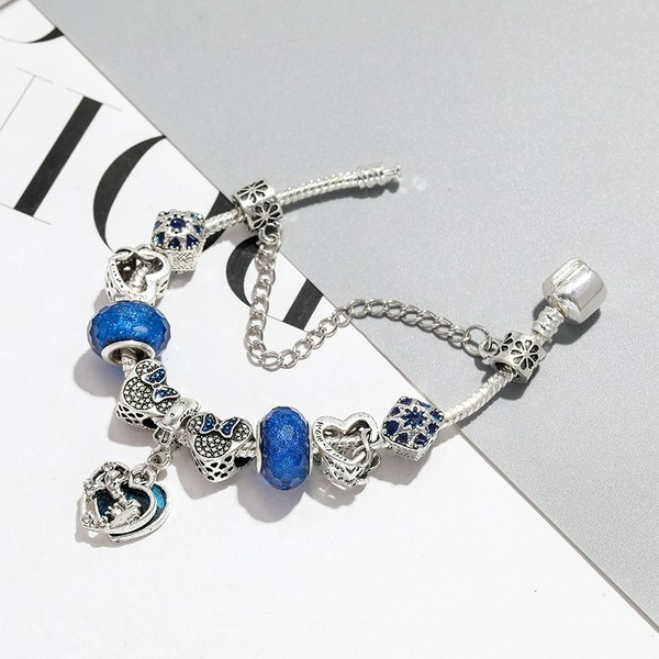 Wholesale Alloy Blue Heart Bracelet （F）JDC-BT-XingL030 Bracelet 星銮 Wholesale Jewelry JoyasDeChina Joyas De China