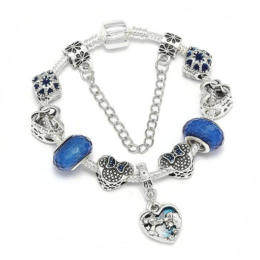 Wholesale Alloy Blue Heart Bracelet （F）JDC-BT-XingL030 Bracelet 星銮 Wholesale Jewelry JoyasDeChina Joyas De China