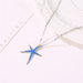 Bulk Jewelry Wholesale alloy blue starfish necklace JDC-NE-A355 Wholesale factory from China YIWU China