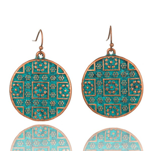 Bulk Jewelry Wholesale alloy bohemian carved pattern earrings JDC-ES-KJ037 Wholesale factory from China YIWU China