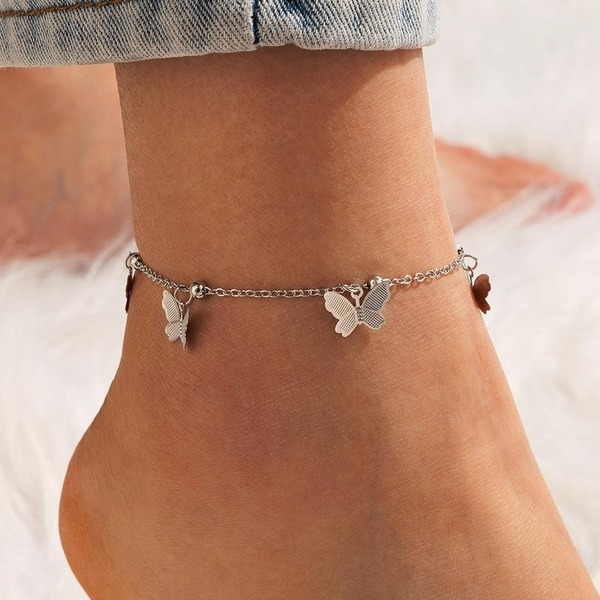 Bulk Jewelry Wholesale alloy Bohemian single layer beach wind butterfly anklet JDC-AS-C013 Wholesale factory from China YIWU China