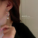 Wholesale alloy bow Silver Earrings JDC-ES-BY072 Earrings 宝钰 Wholesale Jewelry JoyasDeChina Joyas De China