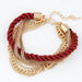 Bulk Jewelry Wholesale alloy braided multilayer bracelet JDC-BT-wy033 Wholesale factory from China YIWU China