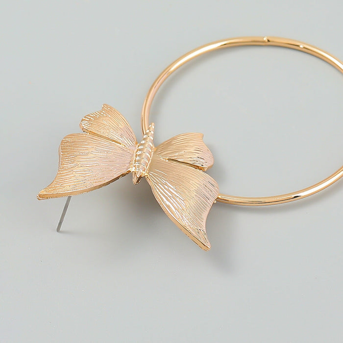 Wholesale Alloy Butterfly Earrings JDC-ES-JL938 Earrings 氿乐 Wholesale Jewelry JoyasDeChina Joyas De China