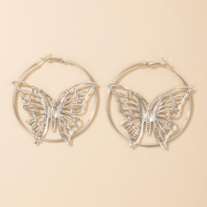 Wholesale alloy butterfly element earrings JDC-ES-C157 Earrings JoyasDeChina 19070 Wholesale Jewelry JoyasDeChina Joyas De China