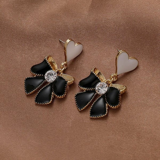 Wholesale alloy butterfly Rhinestone Earrings ?JDC-ES-YWJQ037 Earrings 精巧 Wholesale Jewelry JoyasDeChina Joyas De China
