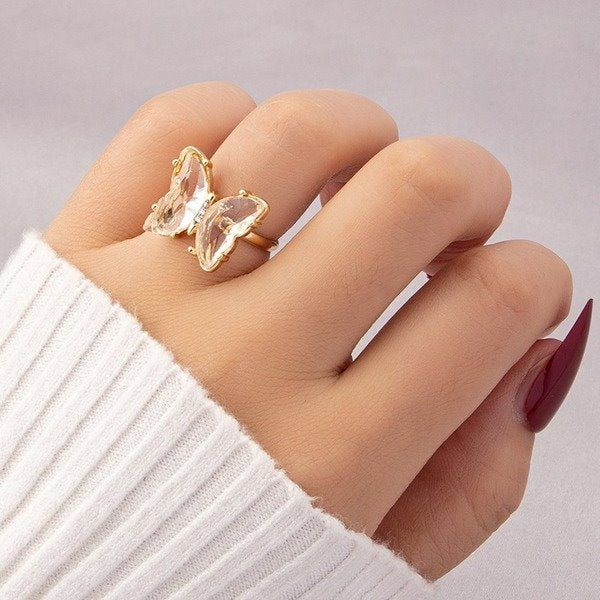 Wholesale alloy Butterfly Ring JDC-RS-AYN052 Rings JoyasDeChina Wholesale Jewelry JoyasDeChina Joyas De China