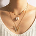 Wholesale alloy butterfly shell colorful bead necklace JDC-NE-C221 NECKLACE 咏歌 Wholesale Jewelry JoyasDeChina Joyas De China
