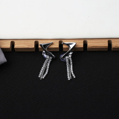 Wholesale alloy Butterfly Silver Earrings JDC-ES-BY023 Earrings 宝钰 8 Wholesale Jewelry JoyasDeChina Joyas De China