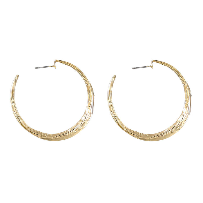 Wholesale Alloy C Shape Earrings JDC-ES-JL832 Earrings 氿乐 gold Wholesale Jewelry JoyasDeChina Joyas De China