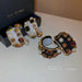 Wholesale alloy C-shaped multicolor Earrings JDC-ES-BY014 Earrings 宝钰 Wholesale Jewelry JoyasDeChina Joyas De China