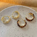 Wholesale alloy C-shaped twist Chain Earrings ?JDC-ES-YWJQ036 Earrings 精巧 Wholesale Jewelry JoyasDeChina Joyas De China