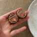 Wholesale alloy C-shaped twist Chain Earrings ?JDC-ES-YWJQ036 Earrings 精巧 coffee Wholesale Jewelry JoyasDeChina Joyas De China
