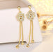 Wholesale alloy camellia earrings JDC-ES-QLX053 Earrings 巧兰轩 Wholesale Jewelry JoyasDeChina Joyas De China