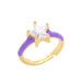 Wholesale alloy candy color zircon ring JDC-RS-AS308 Rings 翱昇 purple 1 Wholesale Jewelry JoyasDeChina Joyas De China