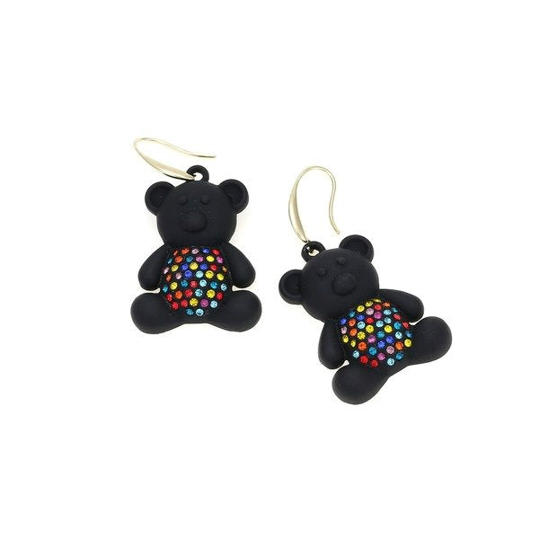 Wholesale alloy Cartoon Bear Earrings JDC-ES-MY228 Earrings 曼茵 Wholesale Jewelry JoyasDeChina Joyas De China