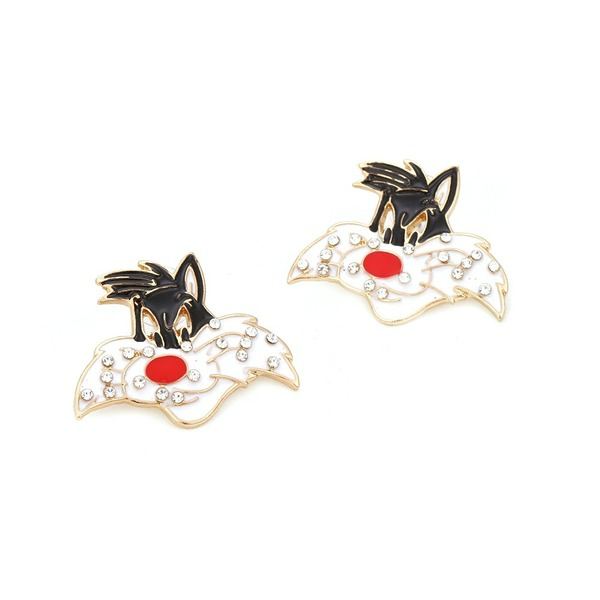 Wholesale alloy cartoon kitten Earrings JDC-ES-MY144 Earrings JoyasDeChina Wholesale Jewelry JoyasDeChina Joyas De China