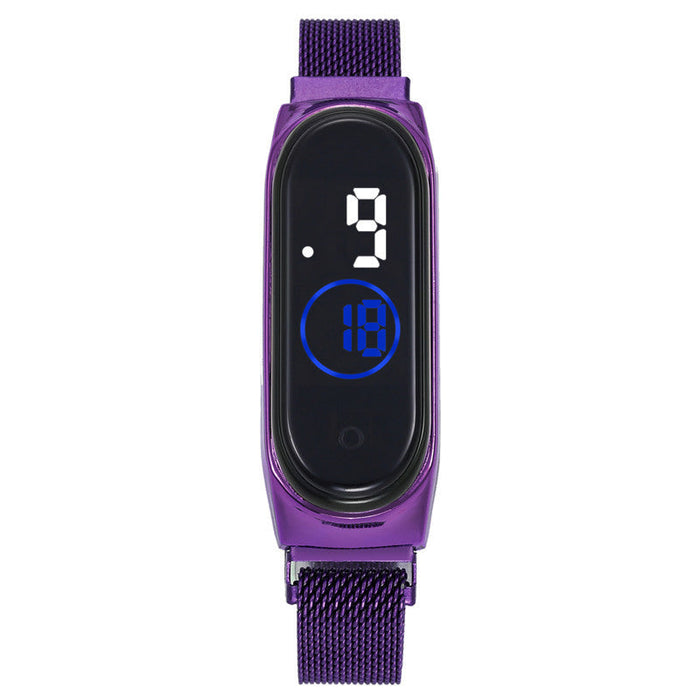 Wholesale Alloy Case Magnetic Waterproof Touch Watch JDC-WH-Jinj021 Watch 金嘉 M4 purple Wholesale Jewelry JoyasDeChina Joyas De China