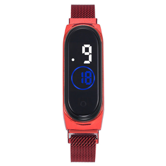 Wholesale Alloy Case Magnetic Waterproof Touch Watch JDC-WH-Jinj021 Watch 金嘉 M4 red Wholesale Jewelry JoyasDeChina Joyas De China