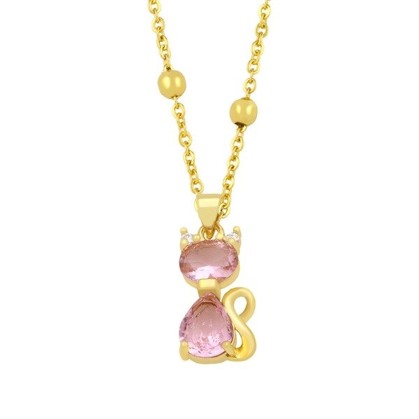 Wholesale alloy cat necklace JDC-NE-AS392 NECKLACE 翱昇 Wholesale Jewelry JoyasDeChina Joyas De China