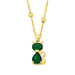 Wholesale alloy cat necklace JDC-NE-AS392 NECKLACE 翱昇 green Wholesale Jewelry JoyasDeChina Joyas De China
