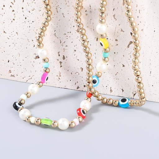 Wholesale alloy CCB imitation pearl color necklaces JDC-NE-JL170 necklaces JoyasDeChina Wholesale Jewelry JoyasDeChina Joyas De China