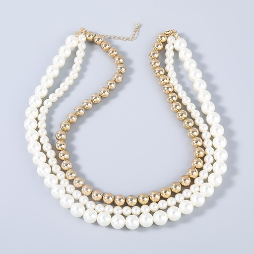Wholesale alloy ccb imitation pearl necklaces JDC-NE-JL160 necklaces JoyasDeChina Wholesale Jewelry JoyasDeChina Joyas De China