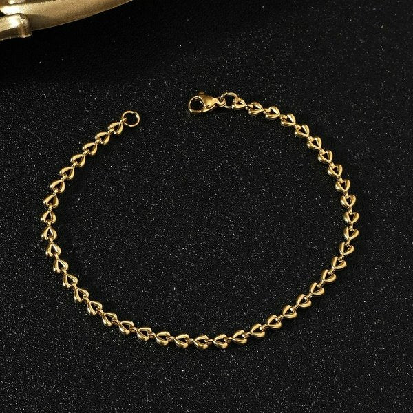Wholesale alloy chain bracelet JDC-BT-MiMeng007 Bracelet 米萌 Wholesale Jewelry JoyasDeChina Joyas De China