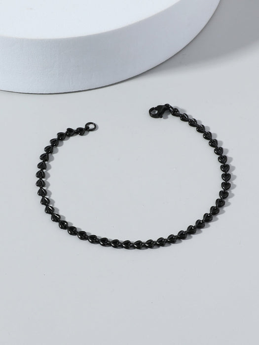 Wholesale alloy chain bracelet JDC-BT-MiMeng007 Bracelet 米萌 balck Wholesale Jewelry JoyasDeChina Joyas De China