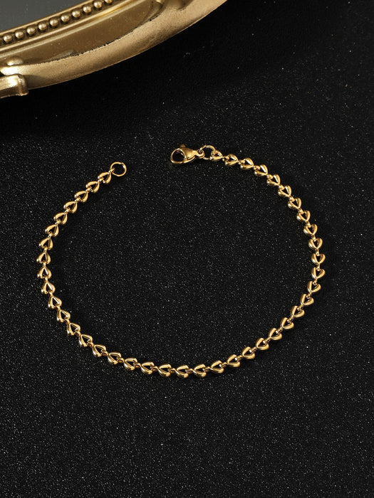 Wholesale alloy chain bracelet JDC-BT-MiMeng007 Bracelet 米萌 gold Wholesale Jewelry JoyasDeChina Joyas De China