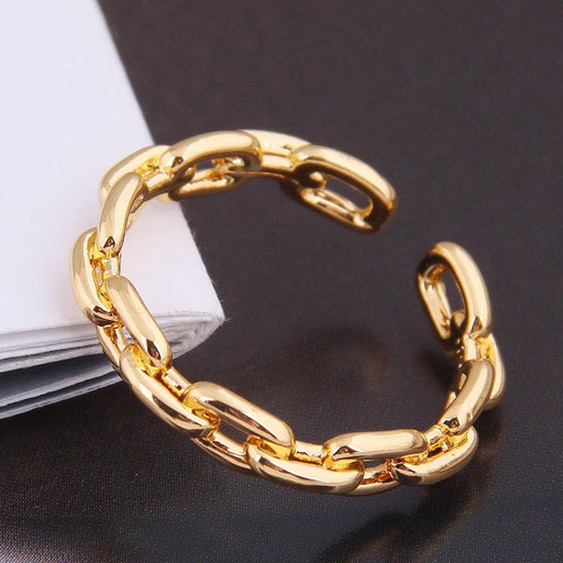 Bulk Jewelry Wholesale alloy chain opening rings JDC-RS-wy006 Wholesale factory from China YIWU China