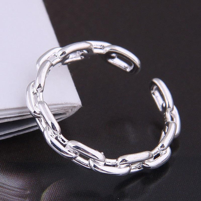 Bulk Jewelry Wholesale alloy chain opening rings JDC-RS-wy006 Wholesale factory from China YIWU China