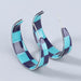 Wholesale alloy checkerboard earrings JDC-ES-JL770 Earrings 氿乐 blue Wholesale Jewelry JoyasDeChina Joyas De China